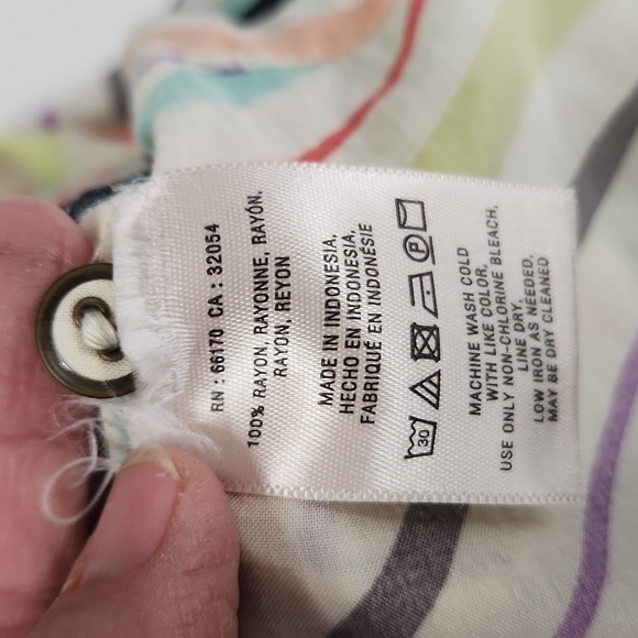 Anthropologie Maeve Tesni Swing Striped Tank Top - Picture 6 of 6